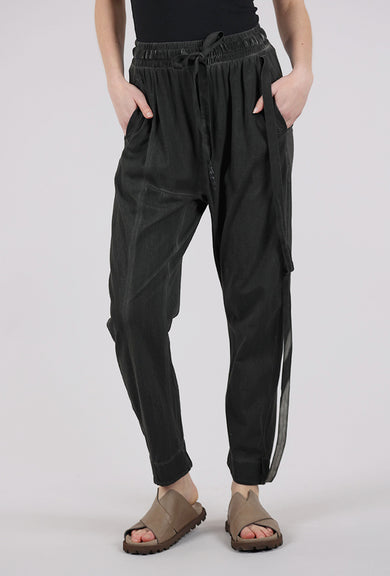 La Vaca Loca Milos Beribboned Pant, Cold Black 