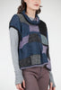 M & Kyoko Funnel Texture Vest, Blue 
