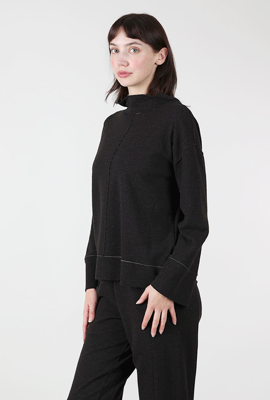 L/S Burma Top, Black Angle 2