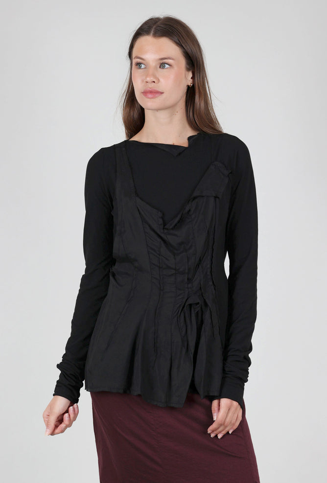 Rundholz Bodice Ripper Top, Black XSmall Black