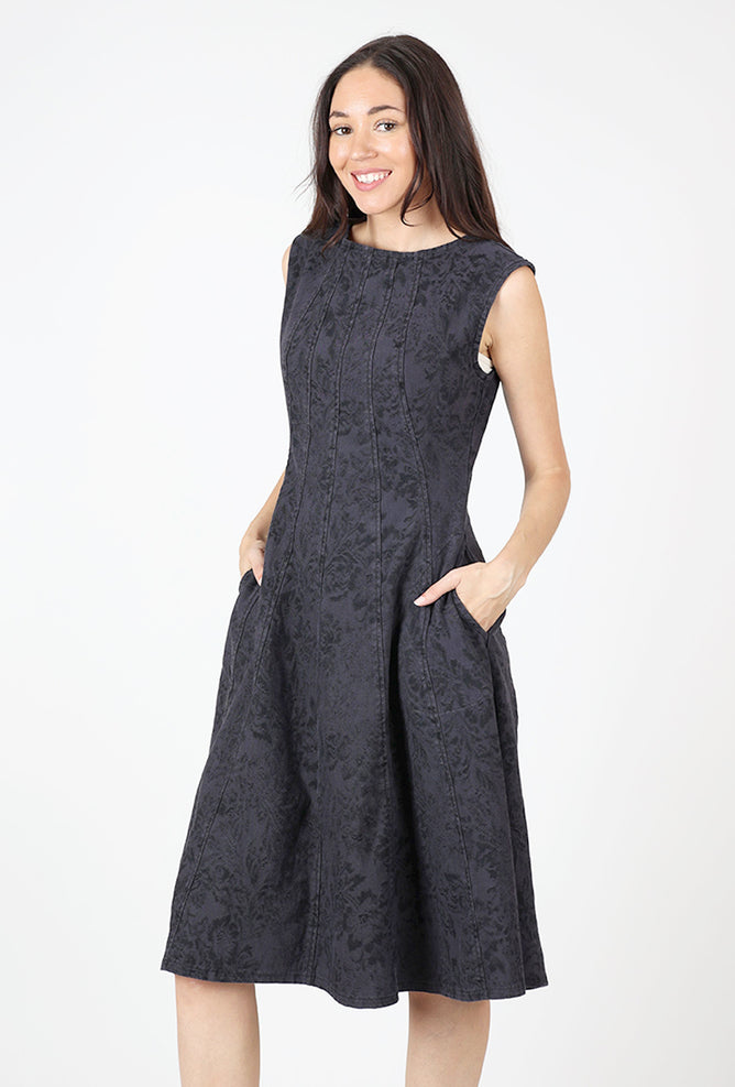 Prairie Underground New Directions Dress, Grape Lace Denim 