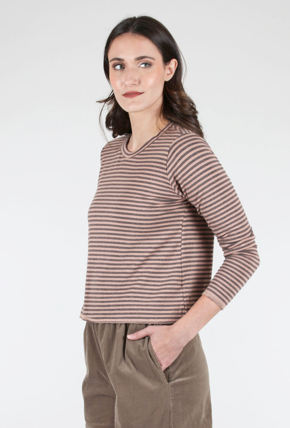 Cut Loose Fleecey Stripe Sweatshirt, Rosen 