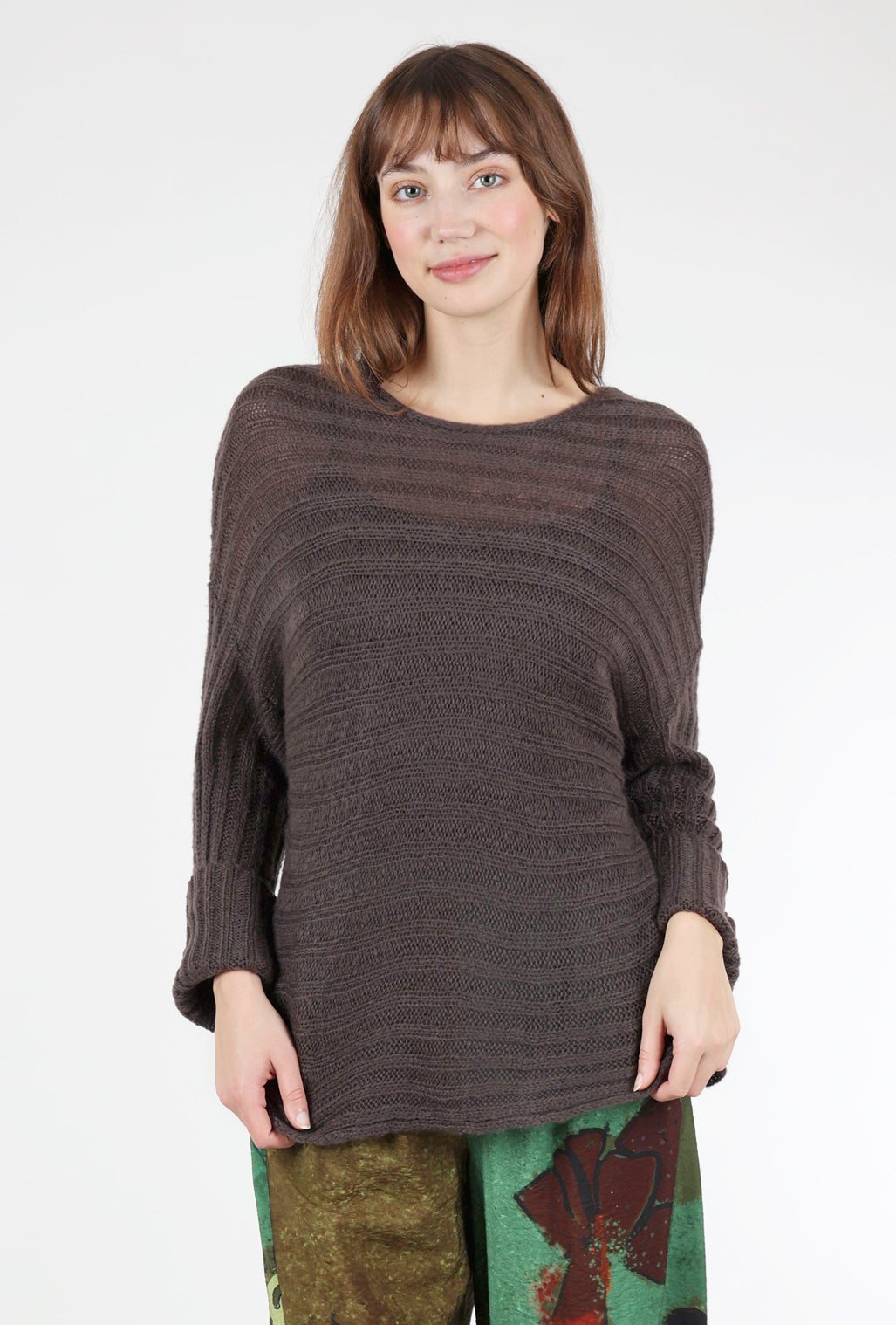 Wooden Ships Gemma Sweater, Dark Roast 