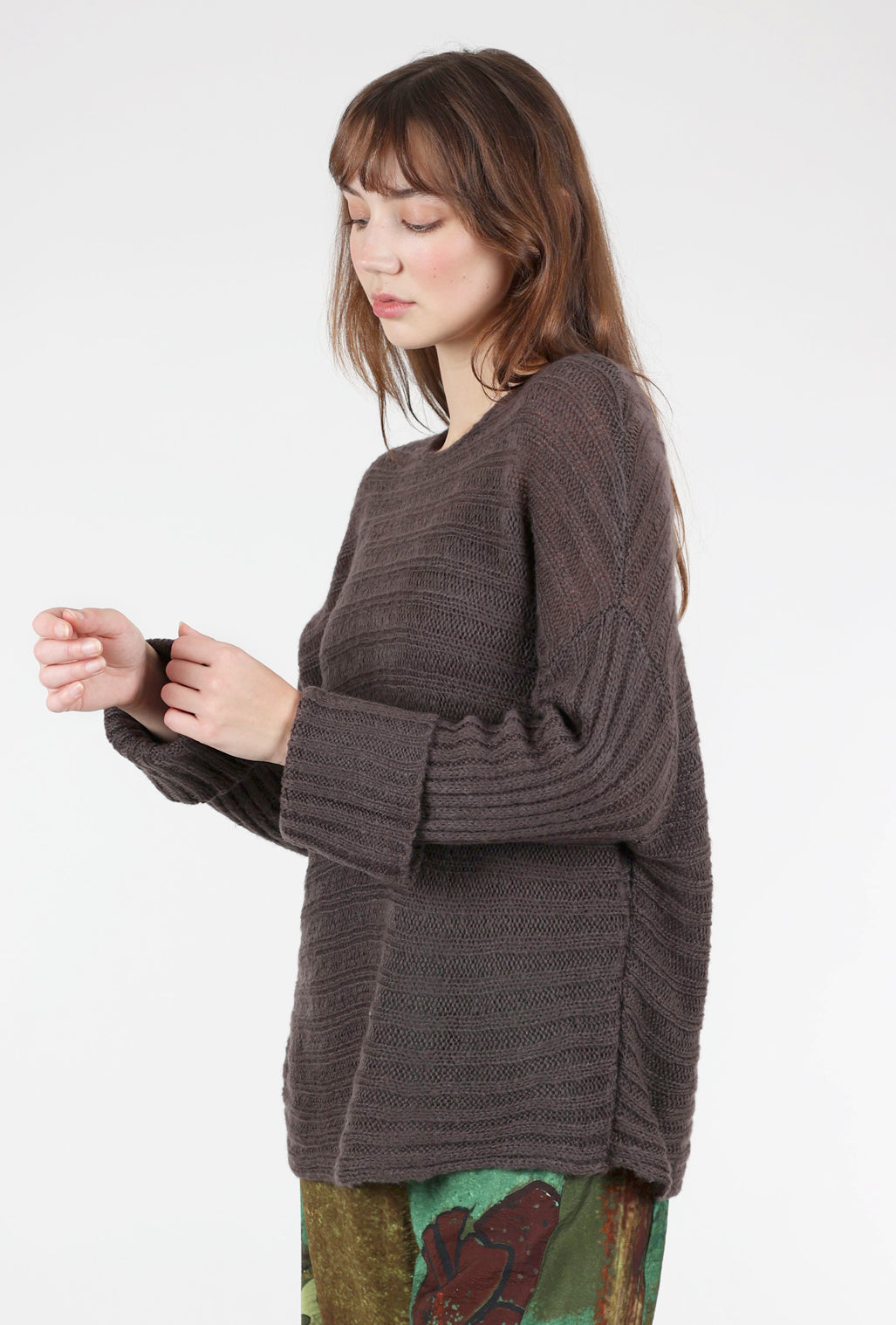 Wooden Ships Gemma Sweater, Dark Roast 