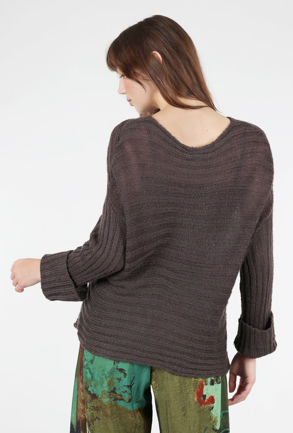 Wooden Ships Gemma Sweater, Dark Roast 