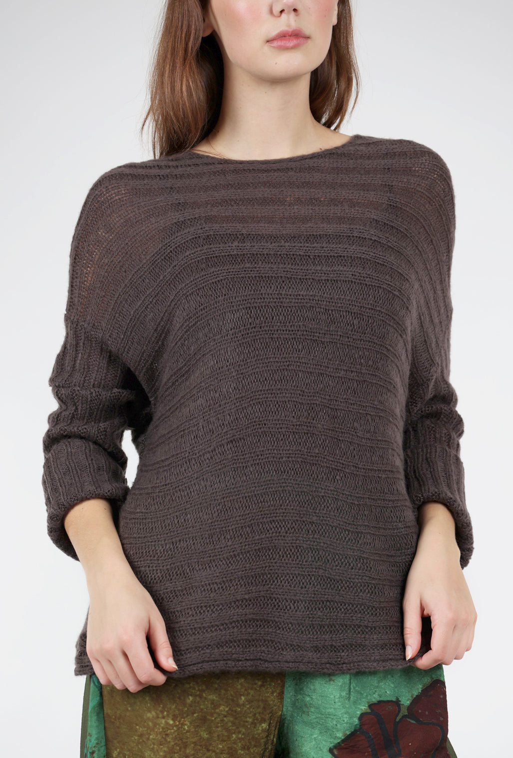 Wooden Ships Gemma Sweater, Dark Roast 