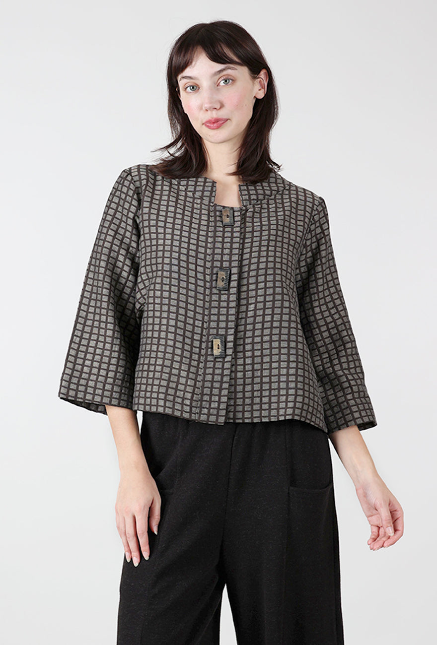 Niche Ava Jacket Blouse, Brown Tiles 
