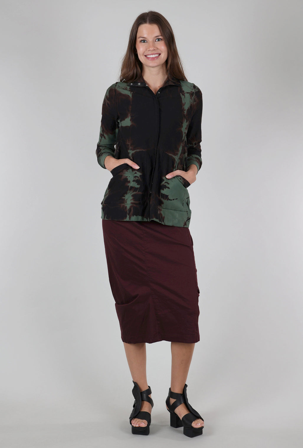 Heyne Bogut Mock Fold Dye Jacket, Olive 