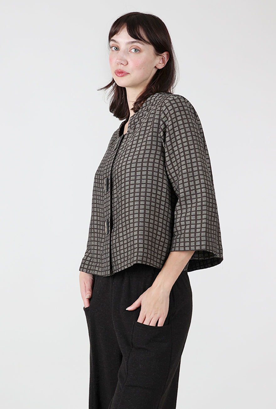 Niche Ava Jacket Blouse, Brown Tiles 