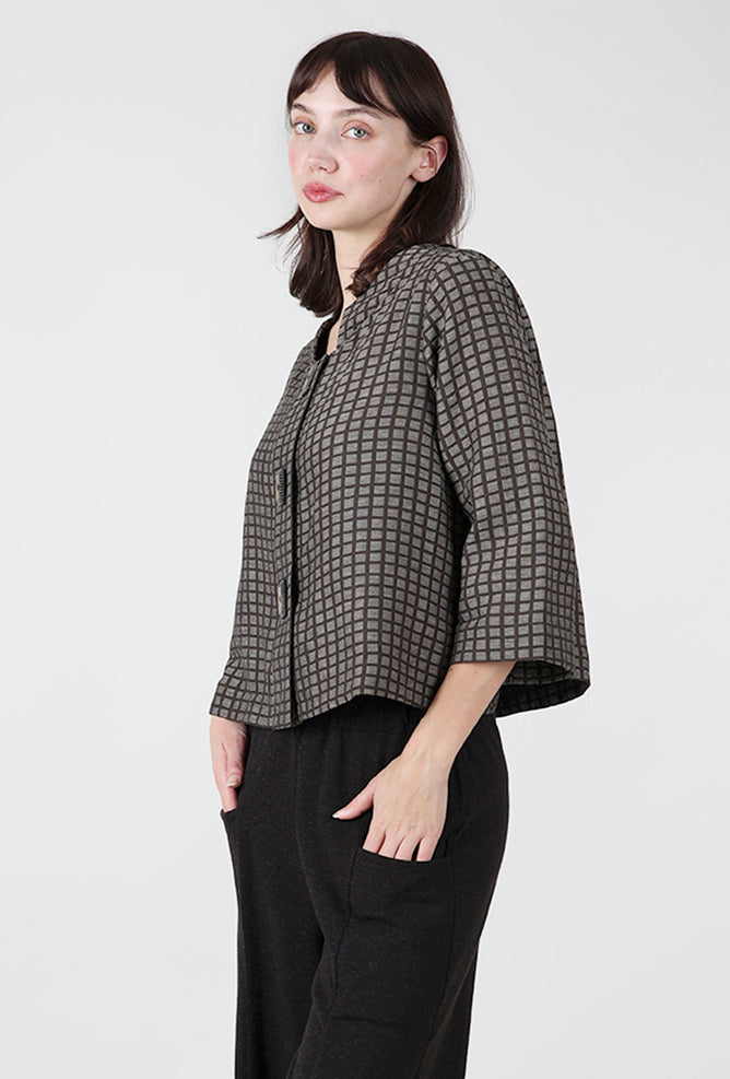 Niche Ava Jacket Blouse, Brown Tiles 
