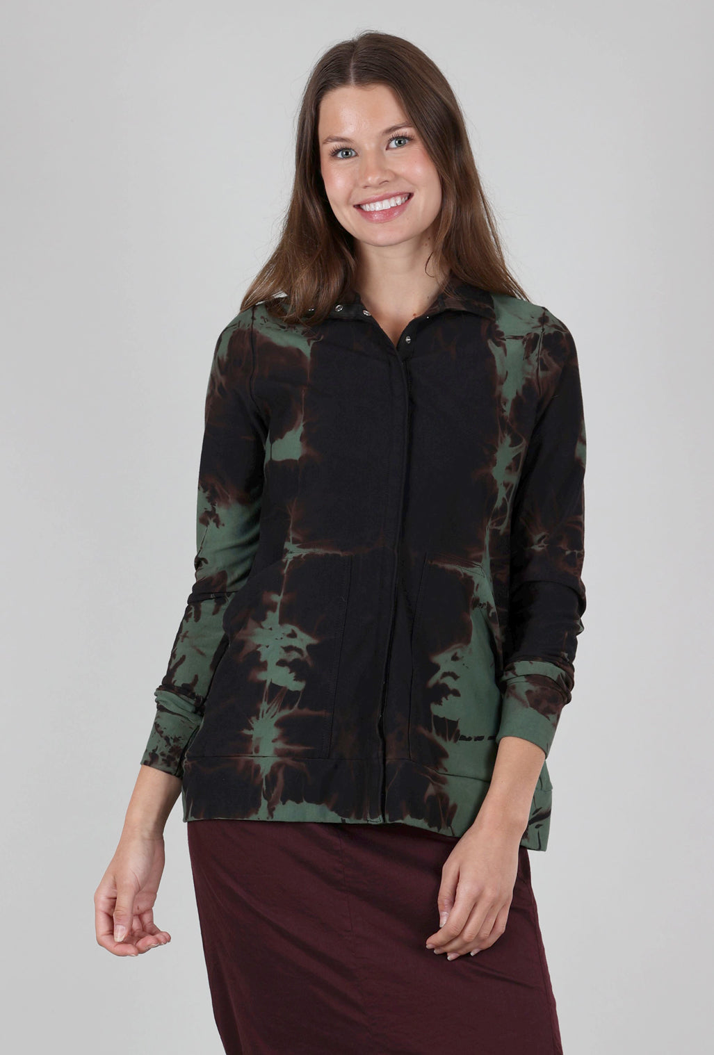 Heyne Bogut Mock Fold Dye Jacket, Olive 