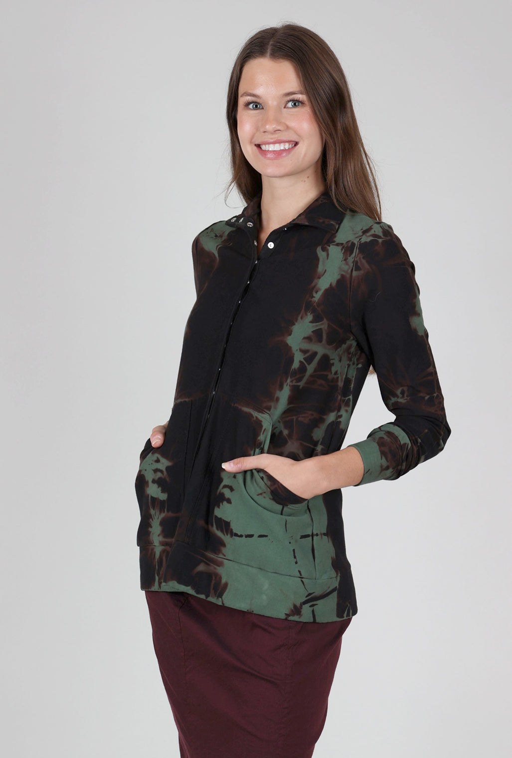 Heyne Bogut Mock Fold Dye Jacket, Olive 