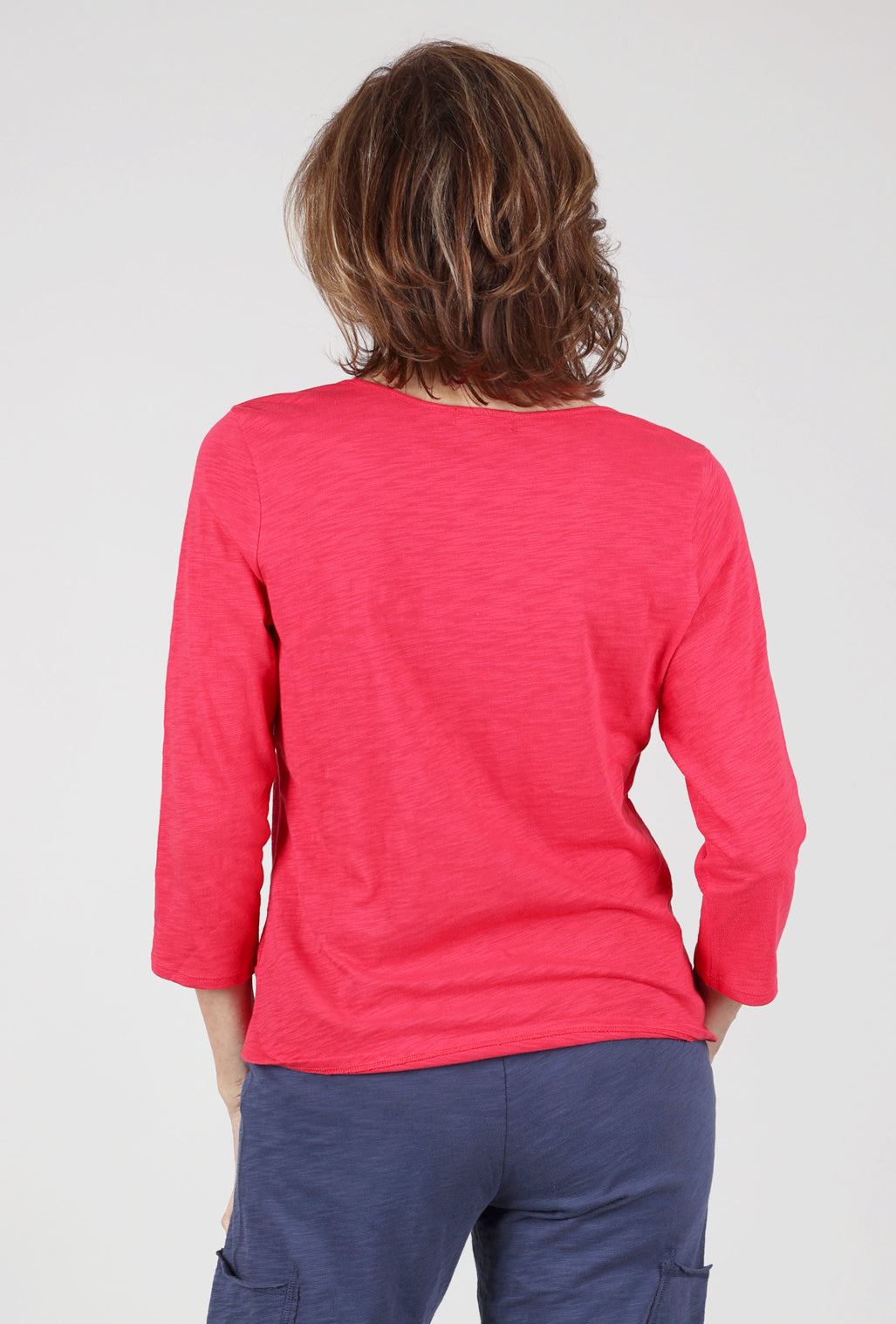 Habitat Cotton Pebble Side Twist Tee, Rose 