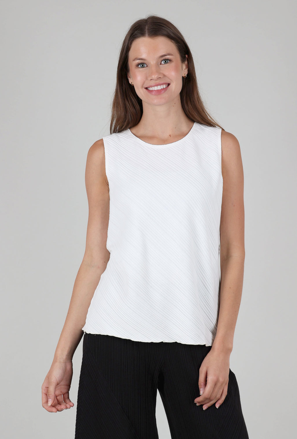 Fenini Micropleat Tank, Off White 