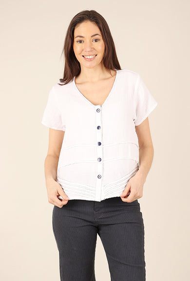 Tulip Elle Top, White 
