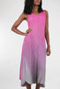 Alquema Long Estrella Dress, Fuchsia Ombre 