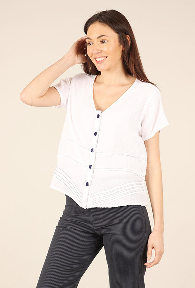 Tulip Elle Top, White 