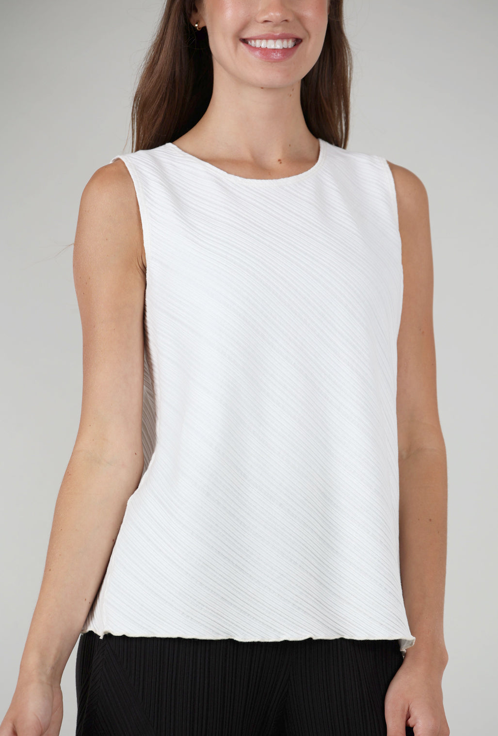 Fenini Micropleat Tank, Off White 