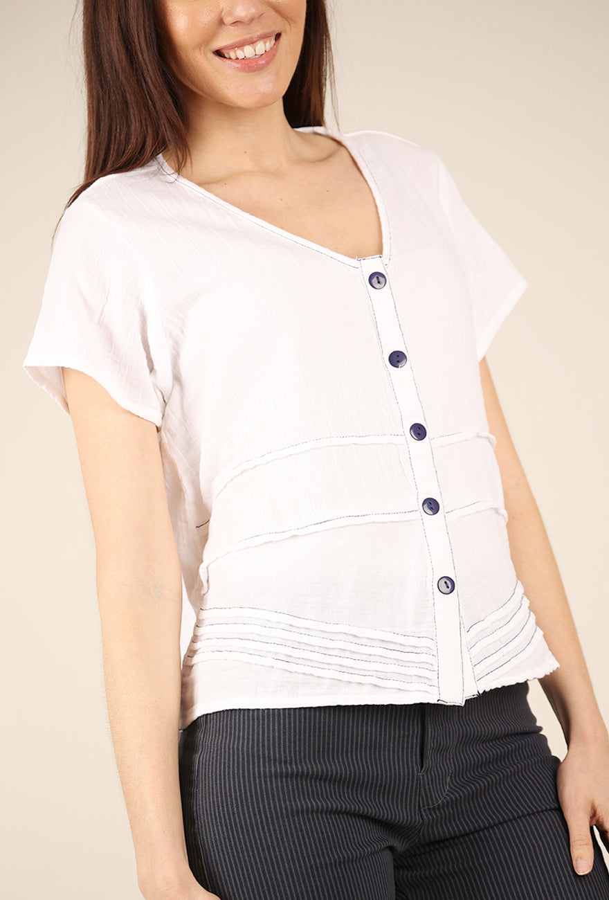 Tulip Elle Top, White 