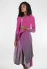 Alquema Collare Coat, Fuchsia Ombre 