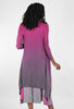 Alquema Collare Coat, Fuchsia Ombre 