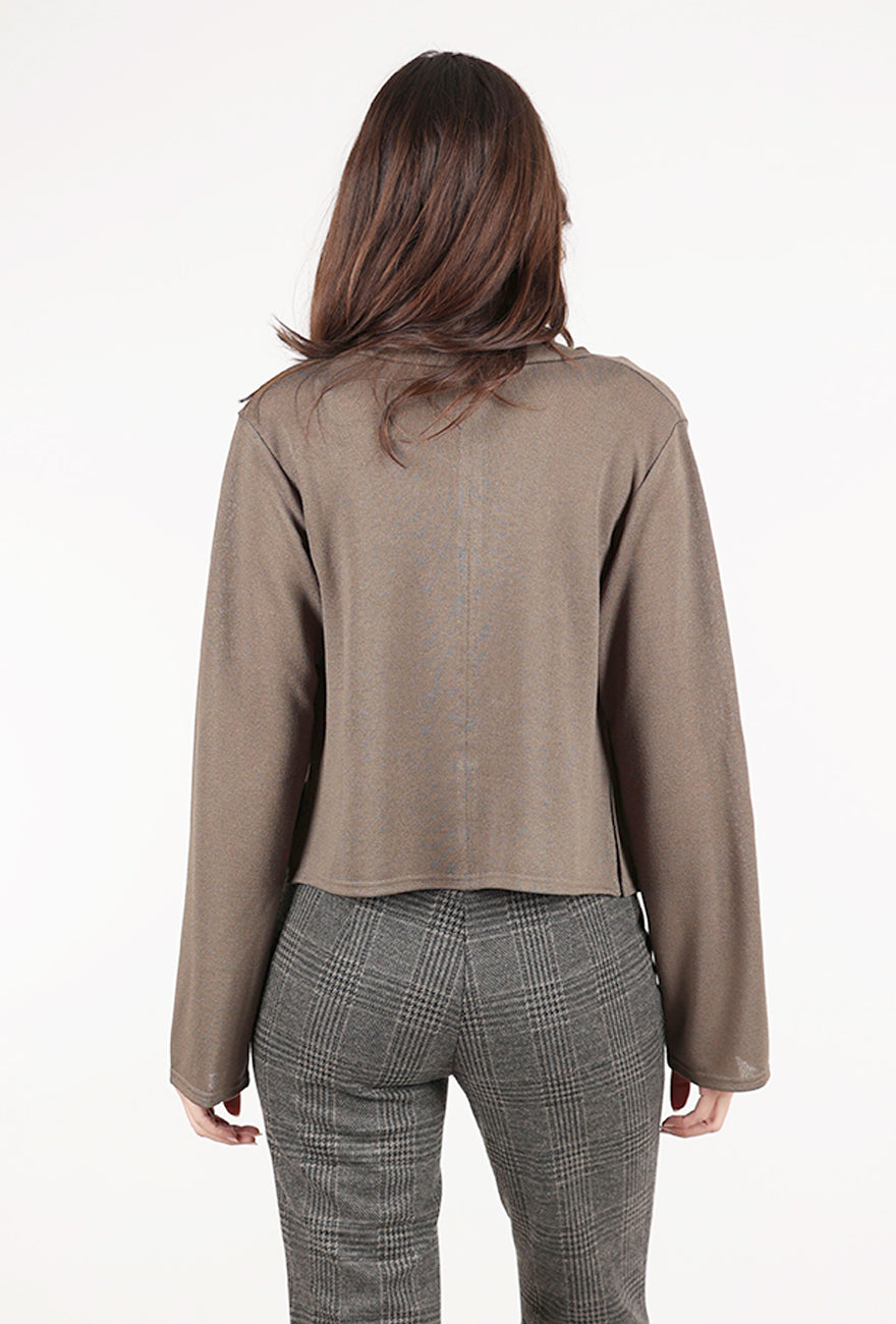 Grade & Gather Drape Neck Dolman Top, Tapenade 