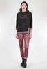 Alembika Velour Swing Mock Top, Gray 