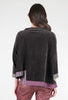 Alembika Velour Swing Mock Top, Gray 