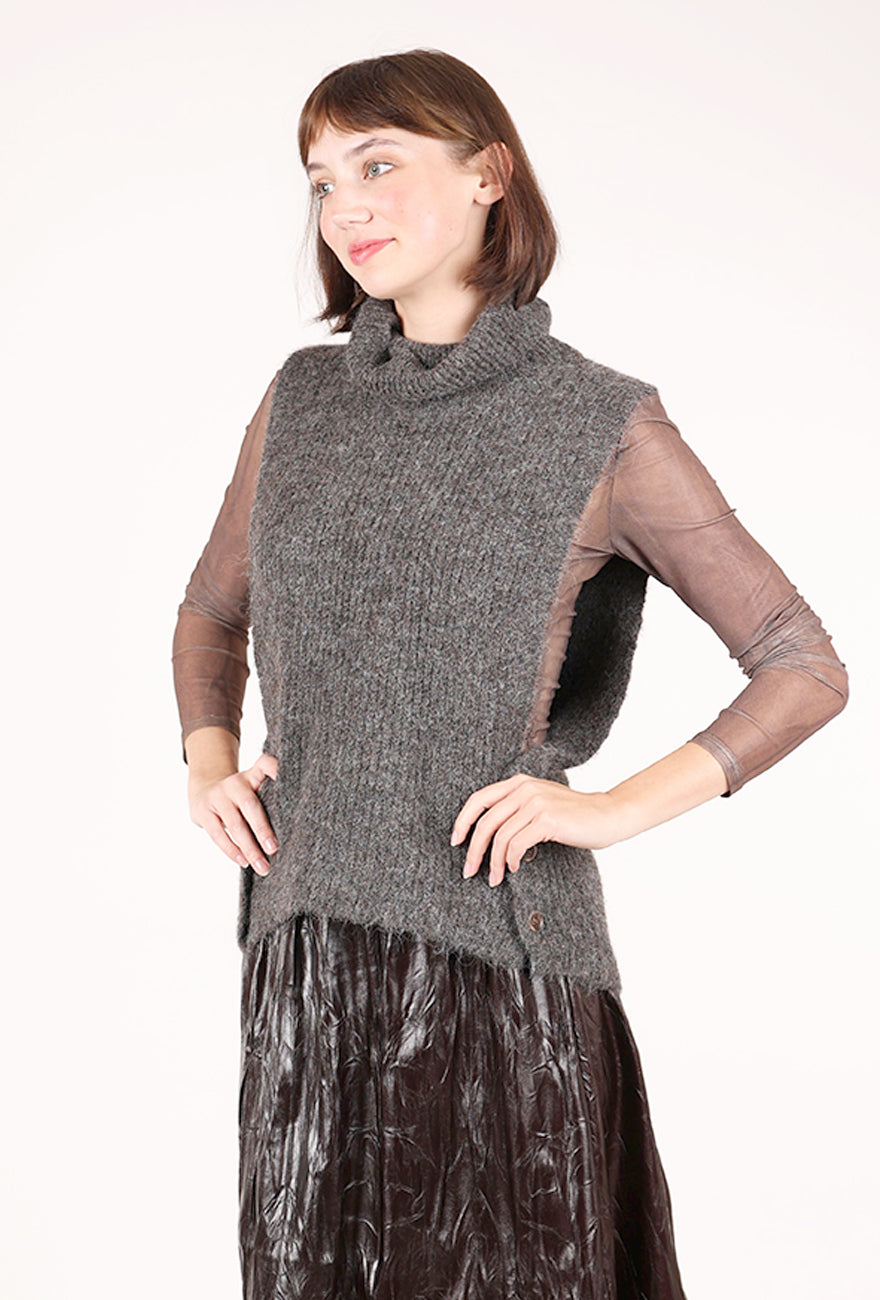 Nu Denmark Agnes Knit Vest, Brown 