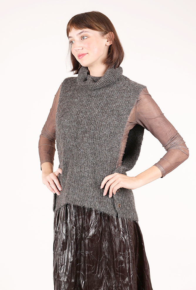 Nu Denmark Agnes Knit Vest, Brown 