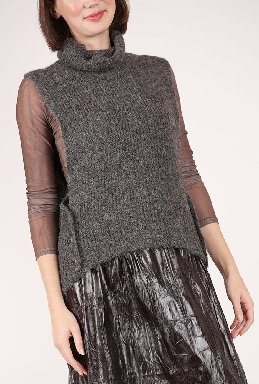 Nu Denmark Agnes Knit Vest, Brown 