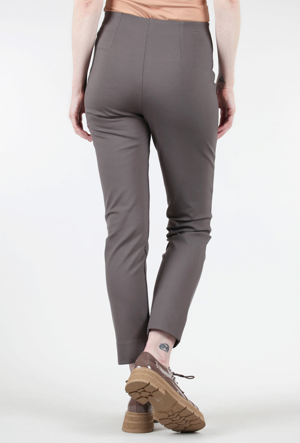 Equestrian Ponte Knit Zani Pant, Taupe 