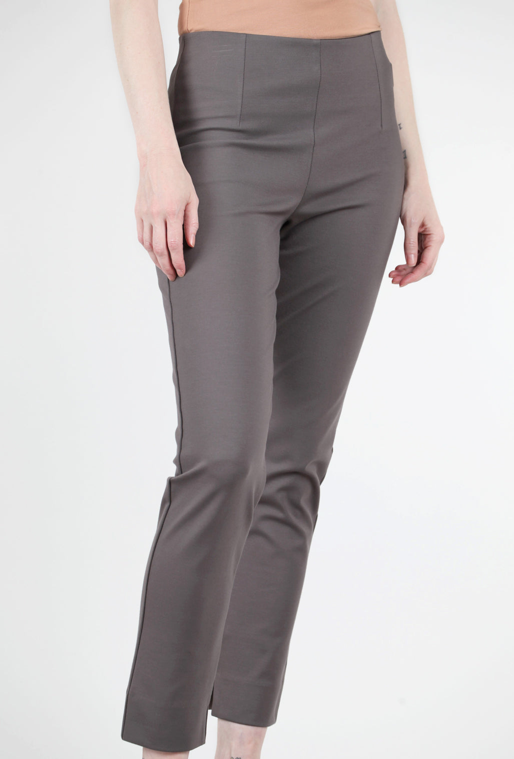 Equestrian Ponte Knit Zani Pant, Taupe 