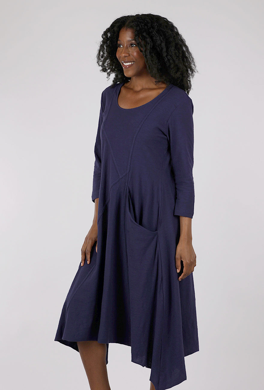 Tulip Emily Dress, Navy 