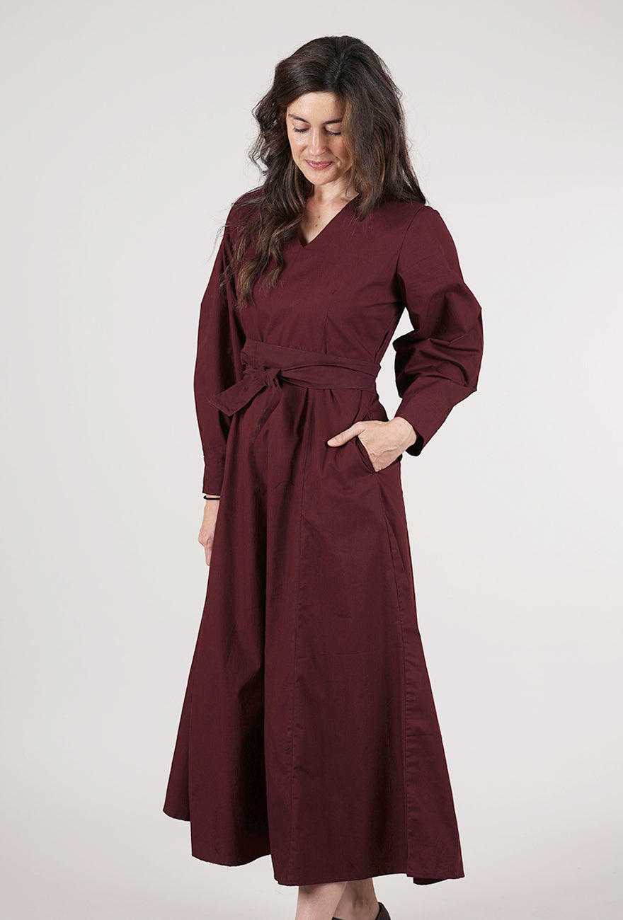 Bel Kazan Nora Dress, Oxblood 