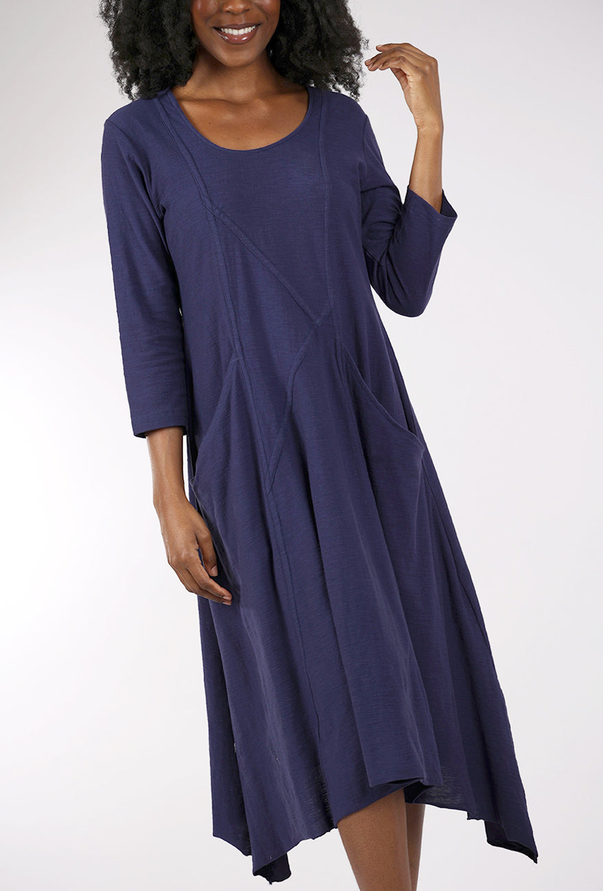Tulip Emily Dress, Navy 