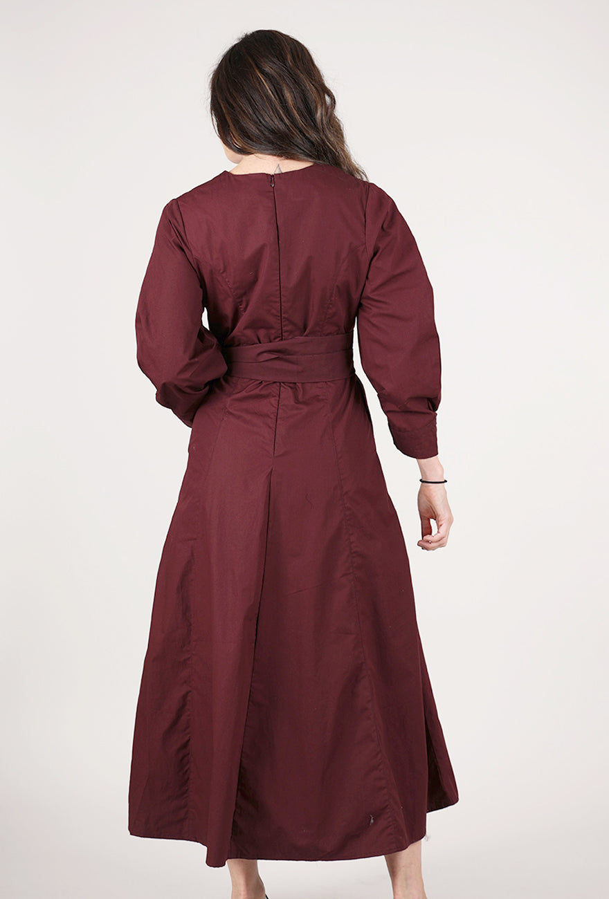 Bel Kazan Nora Dress, Oxblood 
