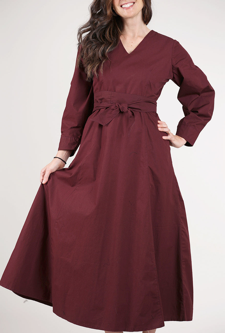 Bel Kazan Nora Dress, Oxblood 