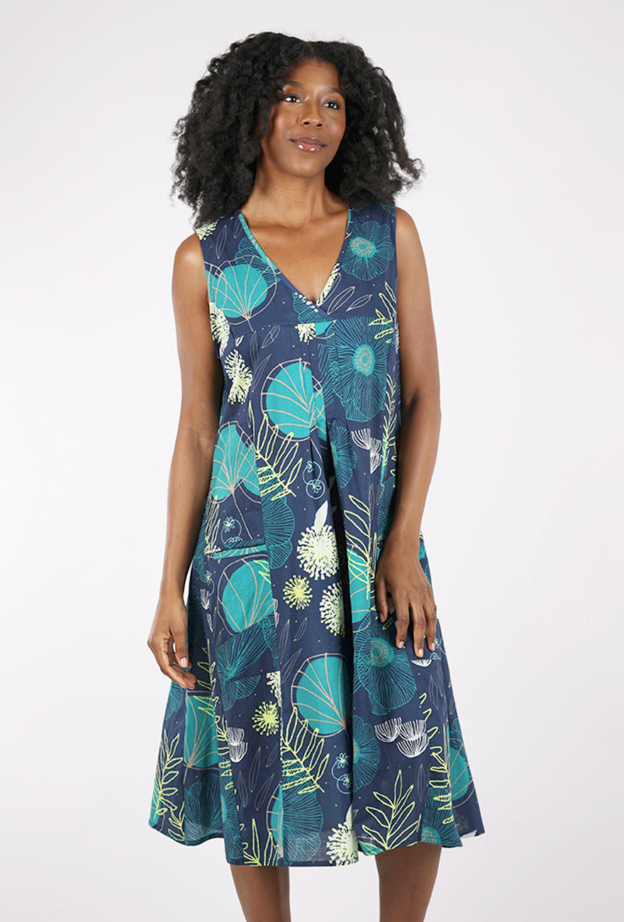 Tulip Poppie Dress, Portland Floral 