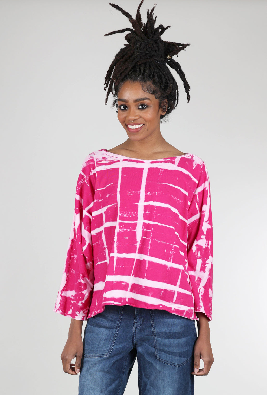 Cynthia Ashby Luna Graphic Tee, Pink 