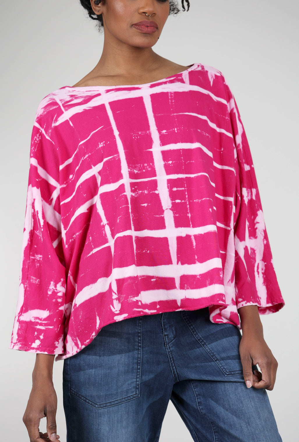 Cynthia Ashby Luna Graphic Tee, Pink 