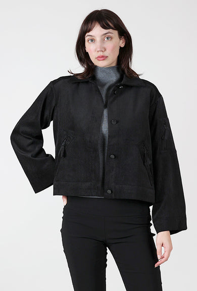 Bitte Kai Rand Velvet Cord BKR Jacket, Black 
