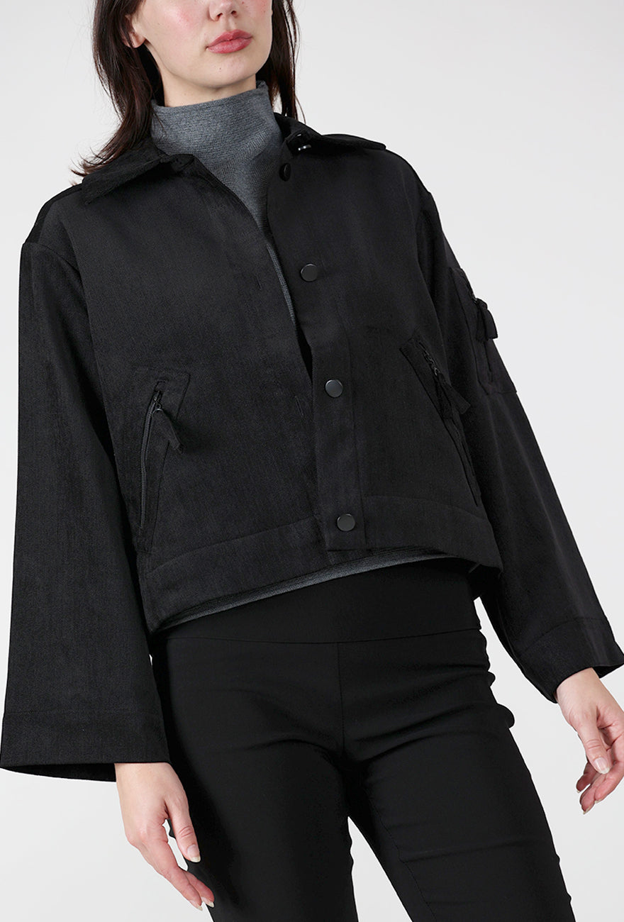 Bitte Kai Rand Velvet Cord BKR Jacket, Black 