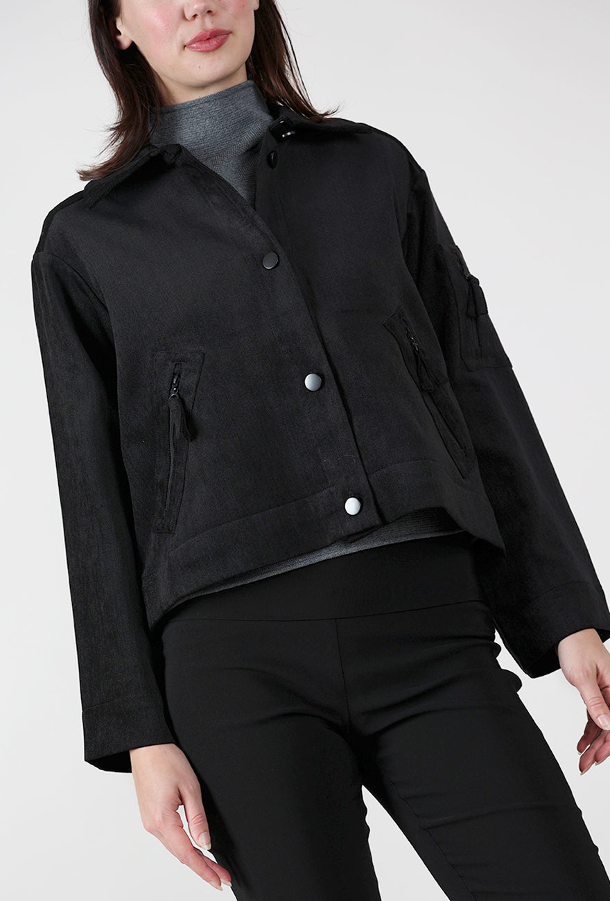 Bitte Kai Rand Velvet Cord BKR Jacket, Black 