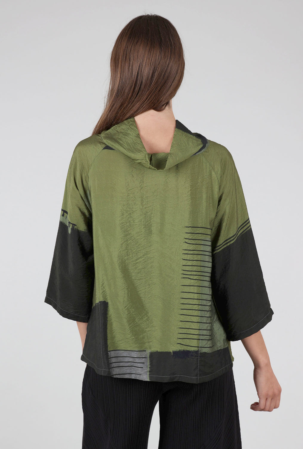 mock neck swing top