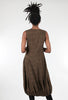 Rundholz Sig Stretch Lantern Dress, Bronze Check 