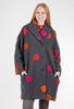 Noen Long Bubble Dot Coat, Gray 