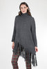 Alembika Fringe Boho Sweater, Gray 