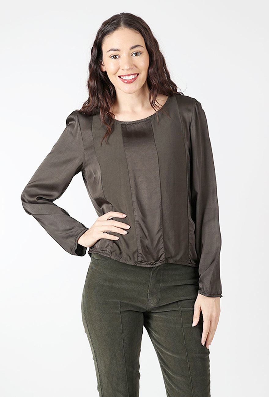Prairie Underground Sequence Blouse, Dark Olive 