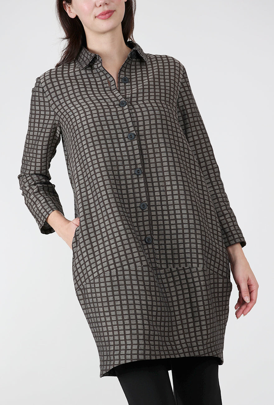 Niche Creek Dress, Brown Tiles 